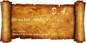 Drexler Adél névjegykártya